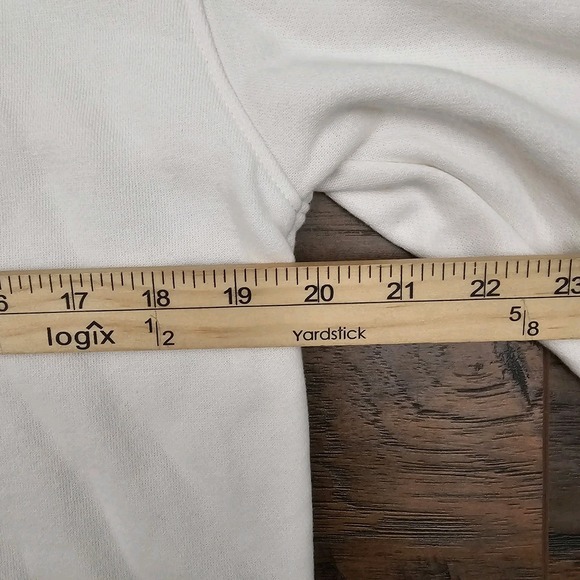 Hollister Womens XS White Pullover Hoodie Drawstring Preppy Surf Beach - Picture 6 of 9